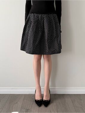 Vintage rickis polka dot midi skirt